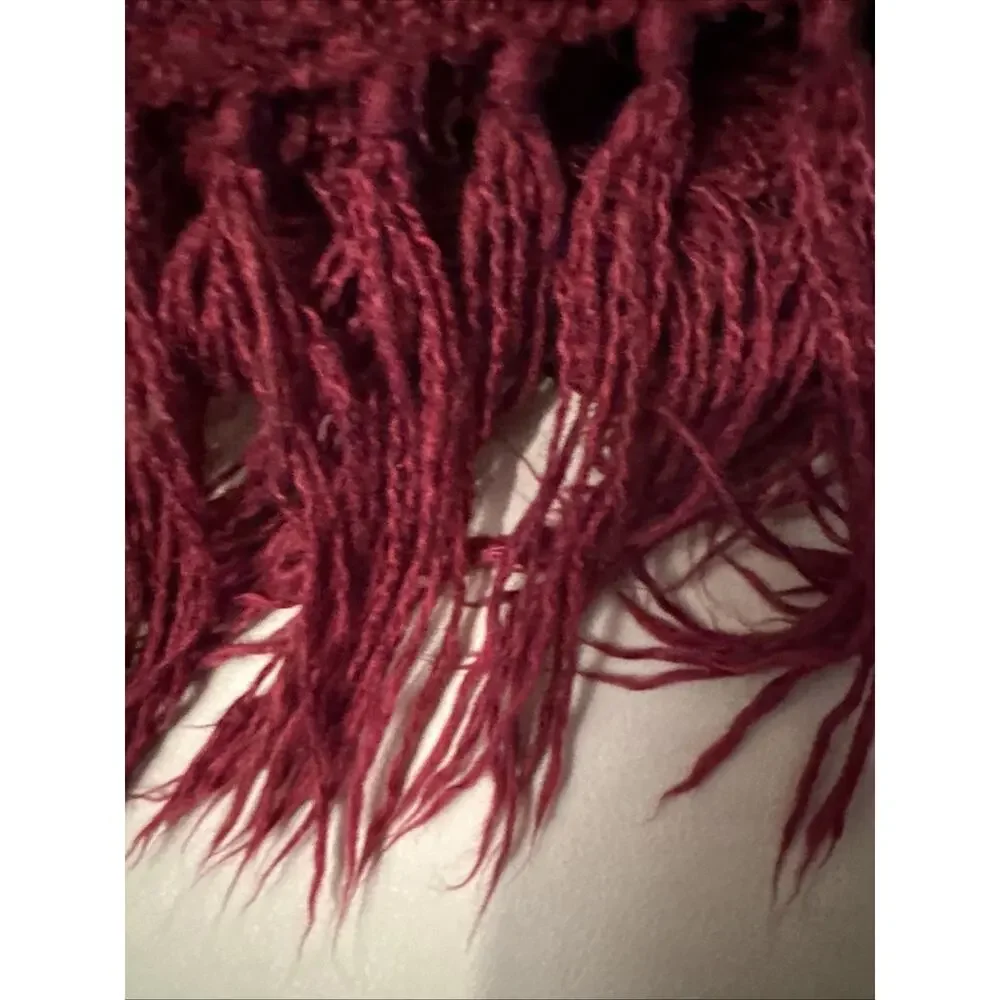 Churchill Weavers Handwoven Blanket‎ Wine/Burgundy 68x46
